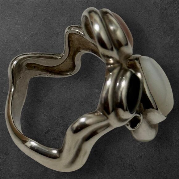 Carolyn Pollack Relios MOP Size 7 Sterling Ring - Picture 3 of 3